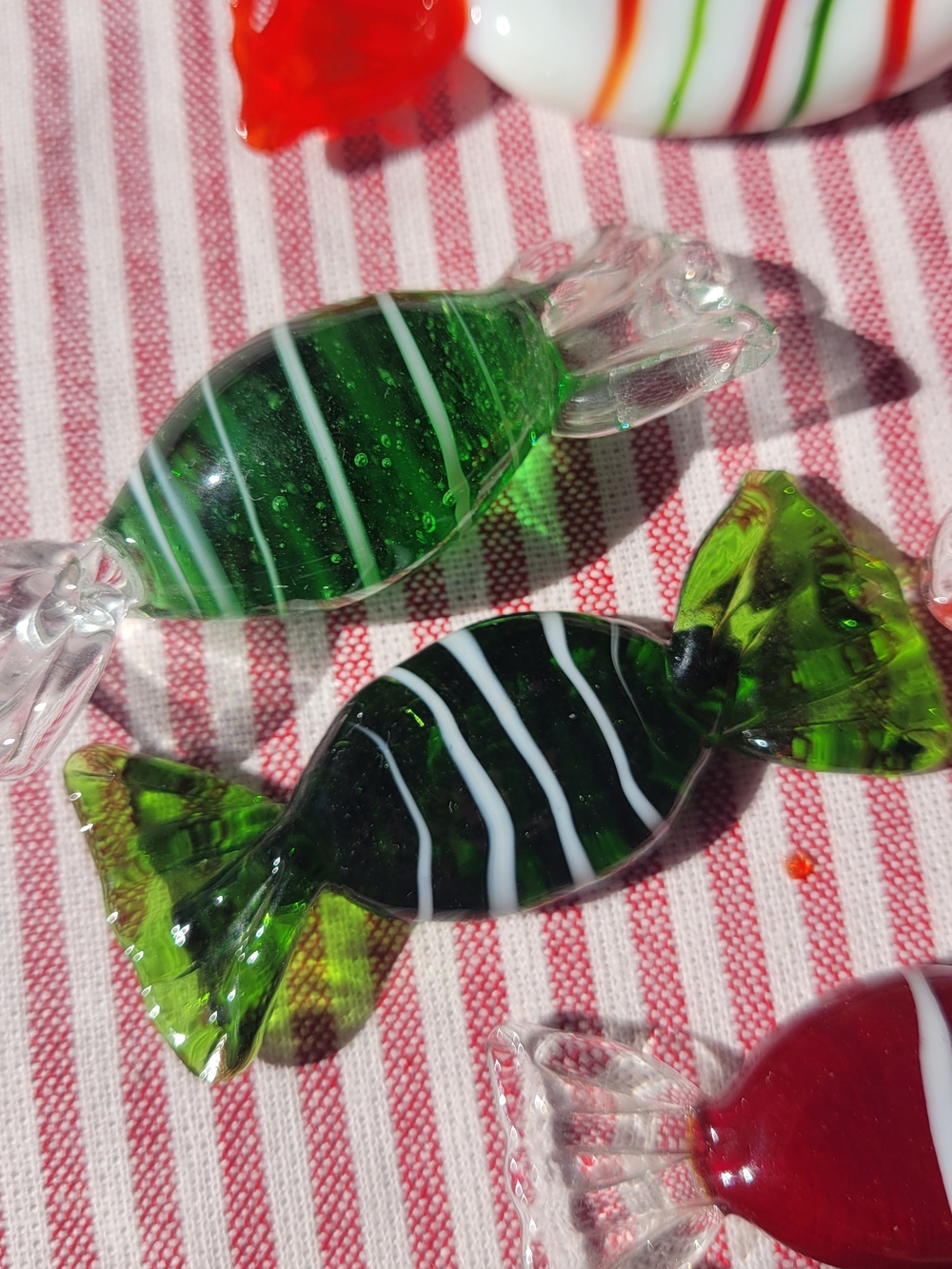Murano Glass Vintage Candy Pieces Set of 7 - Picture 4 of 5